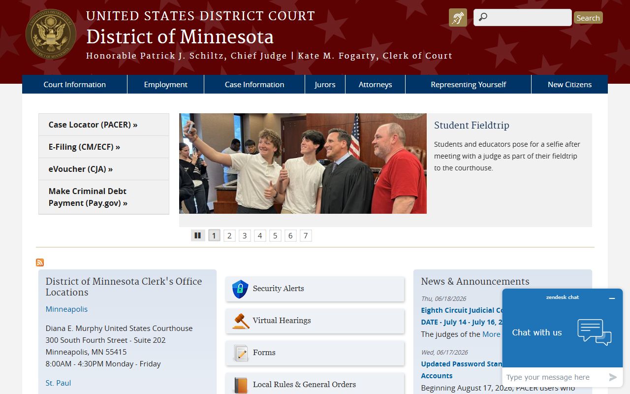 Otter Tail County District Court federal District of Minnesota distinction
